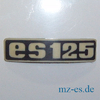 Typabzeichen MZ ES 125 Schutzblech