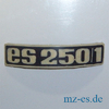 Typabzeichen Schutzblech MZ ES 250/1