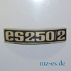 Typabzeichen MZ ES 250/2 Schutzblech